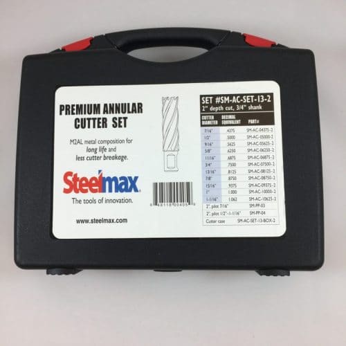 2-9/16 x 2 Steelmax SM-AC-TC-25625-2 TCT Annular Cutter Includes Pilot Pin 