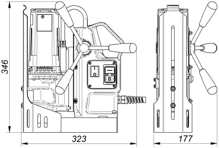 D1 PRO X Portable Mag Drill - Imagen 2