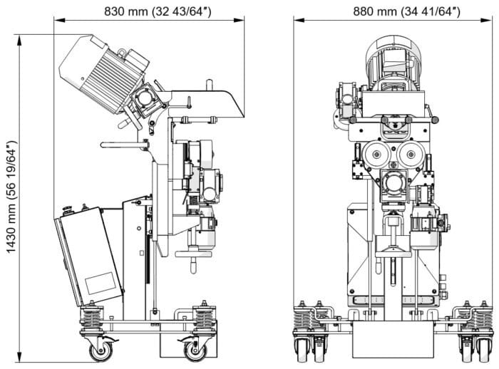 ABM 50 DD VS-Auto Feed Plate Beveler - Image 2